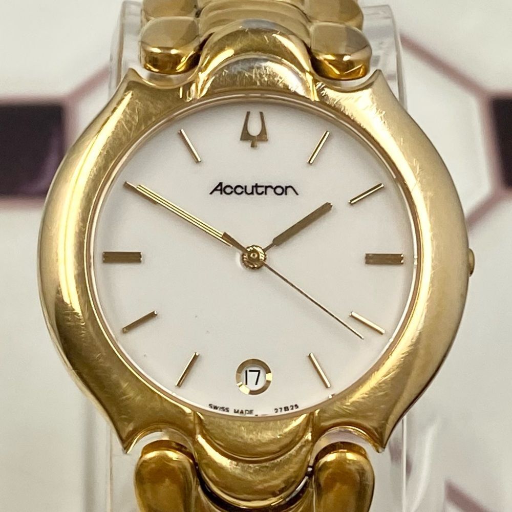 Vintage 1995 Bulova Accutron Swiss Made Quartz Men’s Unisex Dress Watch